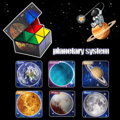 Luaxkpi Infinity Cube made of colorful ABS material ensures durability.