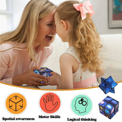 Luaxkpi portable travel fidget cube ideal for on-the-go concentration