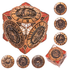 Luazuri DND spinner dice 7-in-1 metal dice set with balanced rolls.