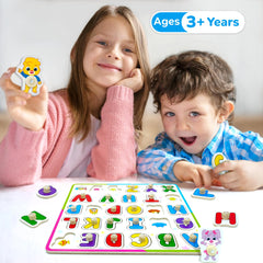 Lucas & Friends ABC letters collection enhances recognition with color.