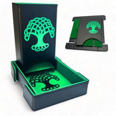 Luck Lab folding dice tower with magnets for secure use during tabletop sessions.