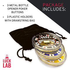 Luck Lab home game setup with premium 2inch poker markers.