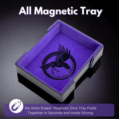 Luck Lab magnetic folding dice tray attachment for fast setup.