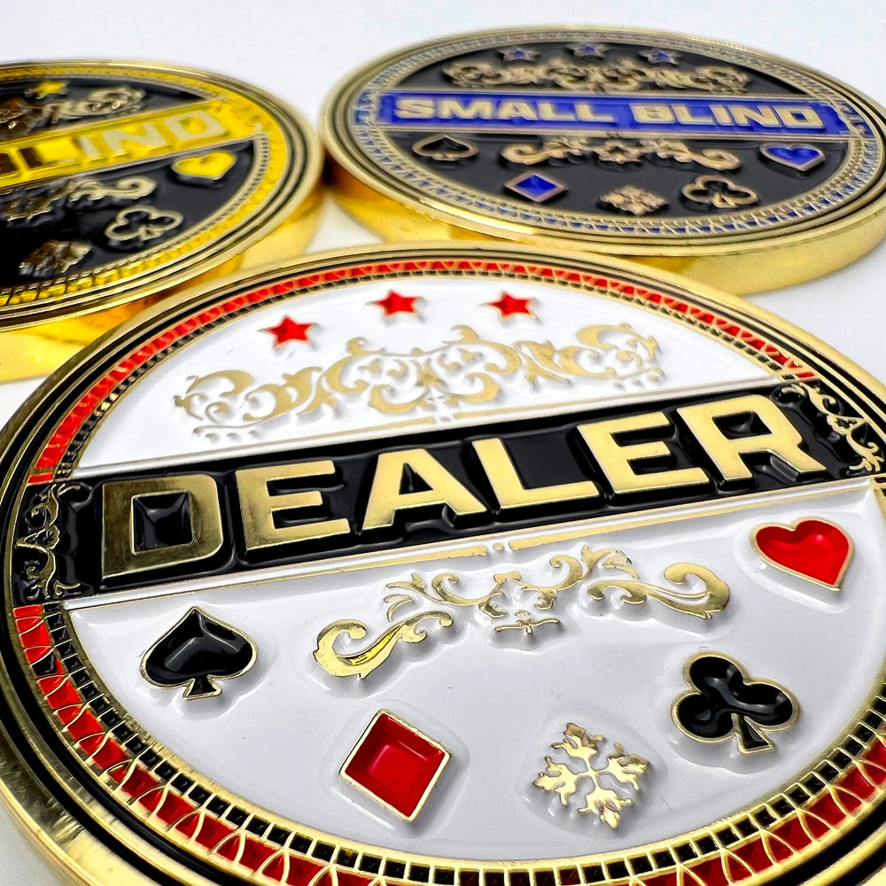 Luck Lab poker weights with case showing portable protection during travel.