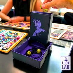 Luck Lab premium velvet liner cushions dice and protects surfaces.