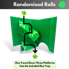 Luck Lab premium velvet liner protects dice and table surfaces during play.