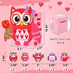 Valentine cards featuring owl designs for sharing and gifting