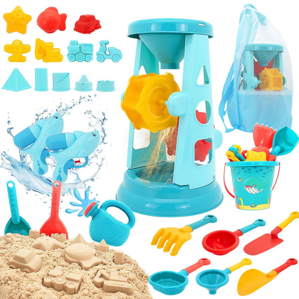 Luckfuture water gun duo for sunny beach battles and splashy fun.