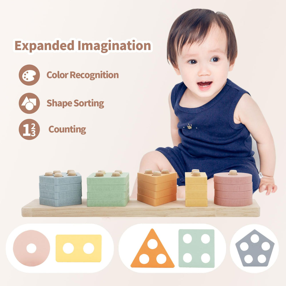LUCKFUTURE pull-press car toy introduces movement and cause-and-effect learning.