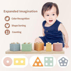 LUCKFUTURE pull-press car toy introduces movement and cause-and-effect learning.