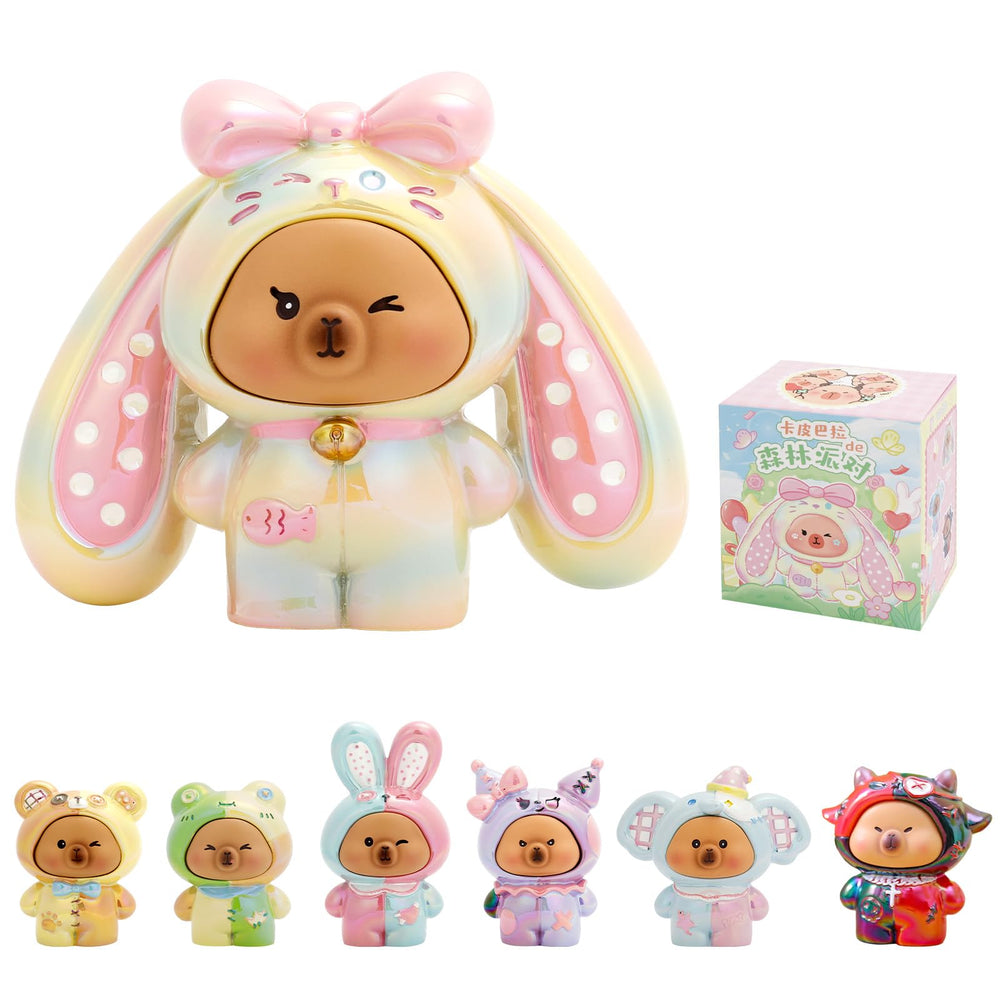 LUCKJOY Capybara Forest Party box figure, ideal for display and gifting.
