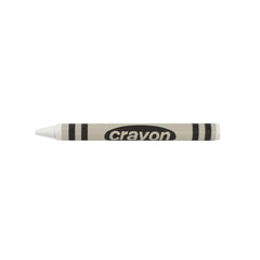 Lucky Art Crayonology white single-color crayon refill showcasing durable refill for white highlights.