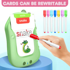 Lucky Cup talking pen in action reading words aloud