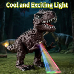 Lucky Doug lights-on dinosaur creates dramatic glow during adventures.