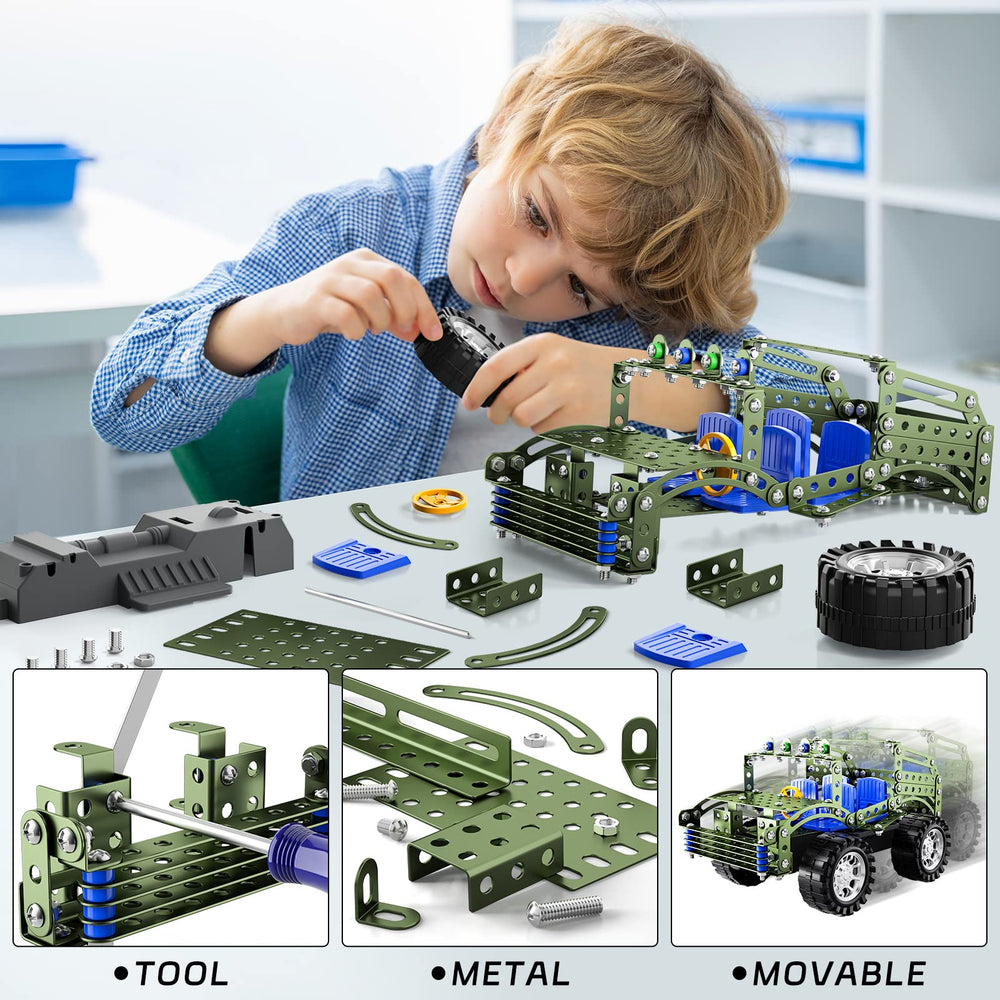 Lucky Doug model truck with four seats and movable wheels.