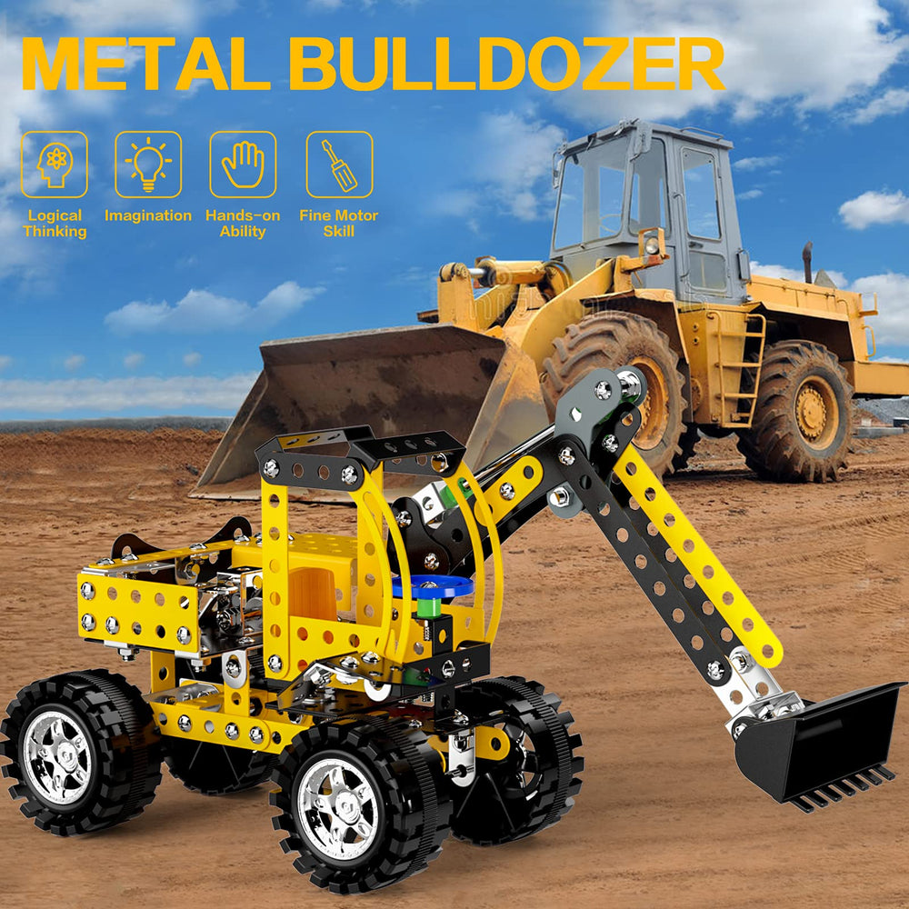 Lucky Doug bulldozer swing arm in action for interactive play