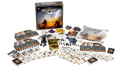 Lucky Duck Destinies game board tiles show the evolving world you explore.
