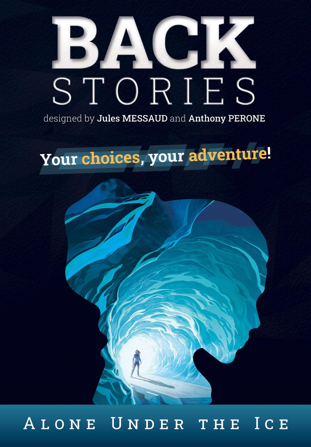 Lucky Duck Games Backstories Alone Under The Ice scene; immersive narrative for 1-6 players.