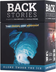 Lucky Duck Games Backstories character art; young woman navigating a tense alpine mystery.