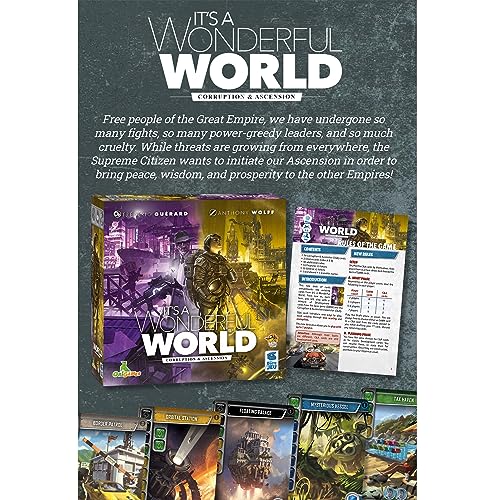 LUCKY DUCK GAMES It's a Wonderful World corruption mechanic close-up highlights risk-reward decisions.