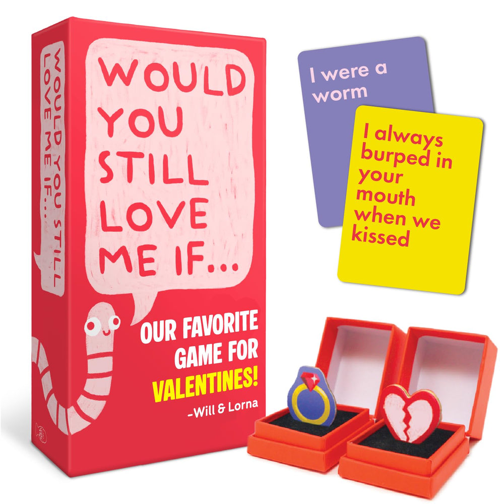 Lucky Egg Would You Still Love Me? game packaging shown for couples' date nights