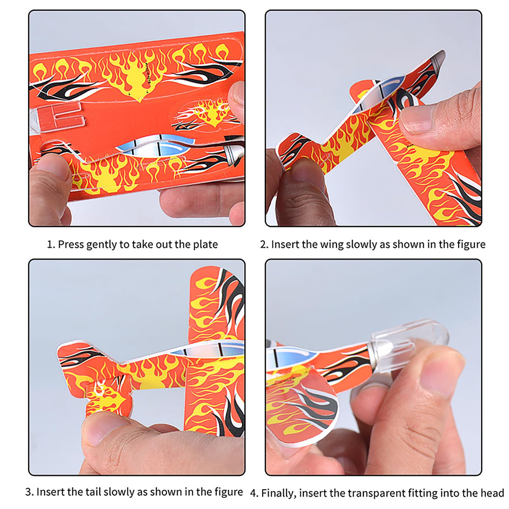 LUCKY GUESS foam gliders flight play showcases smooth, stable flights for kids