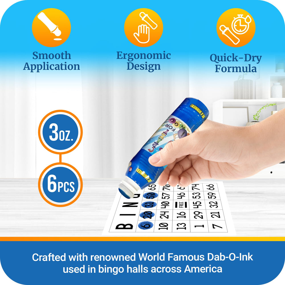 Lucky Lady Dauber Co washable ink for easy cleanup after game night