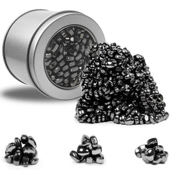 Luckyrao ferrite putty black close-up shows 500+ stones highlighting premium magnets for desk use.