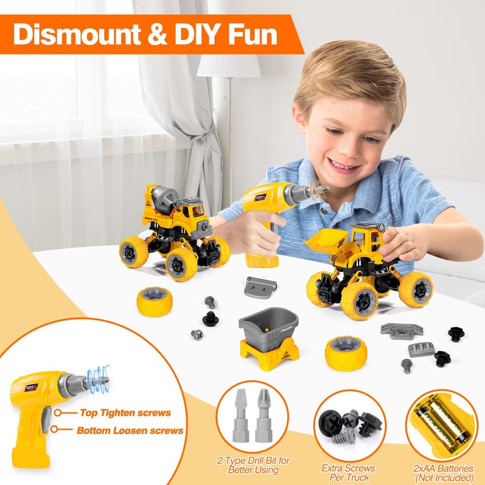 LUDILO take apart bulldozer toy promotes hands-on building and problem-solving