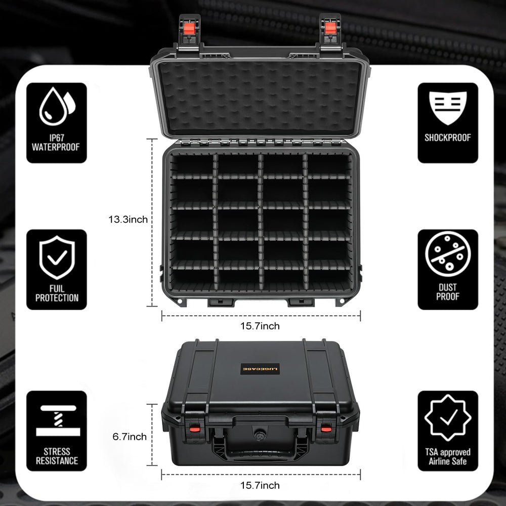 LUGECASE desiccant slot helps control humidity during transport