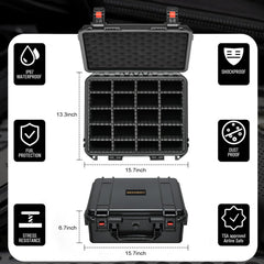 LUGECASE desiccant slot helps control humidity during transport