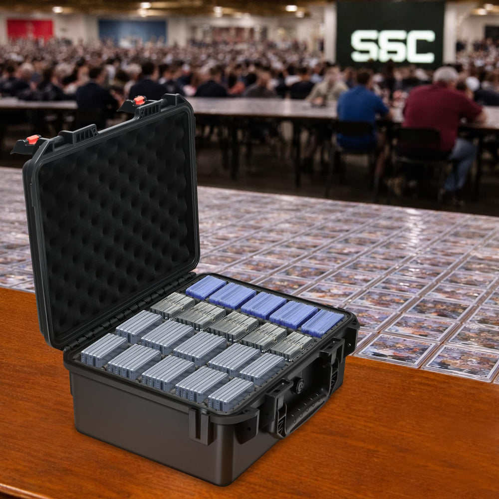 Rugged sealed protection on LUGECASE card case guards against dust