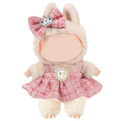 Lukax 17cm doll dress set in pink, perfect for stylish daily play.