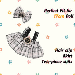 Lukax doll hair clip adds a cute touch to 17cm fashion styling.