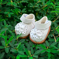 Lukax mini doll shoes sole close-up highlights scaled-down design for doll feet.