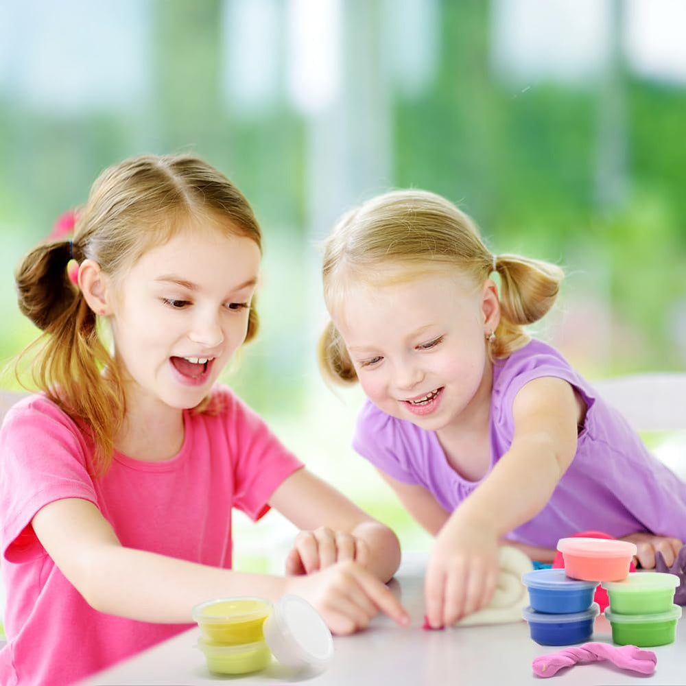 LUKBERA butter slime being rolled and sculpted for imaginative activities.