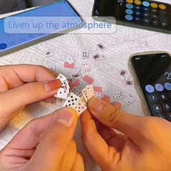 lukeerit miniature-poker-game-54-cards close-up highlights portable entertainment.