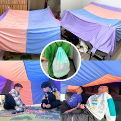 Lukidoki indoor-outdoor fort invites versatile use in any space.