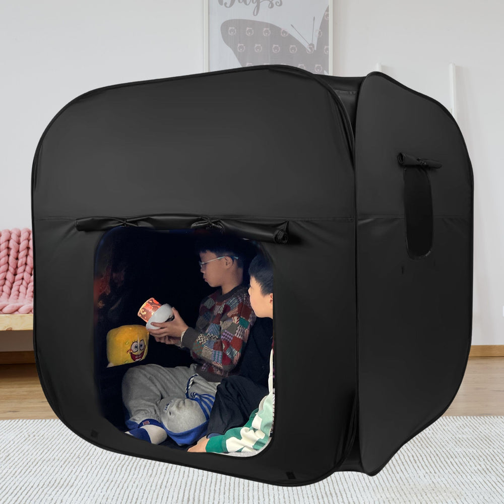 lukidoki sensory tent in extra-large setup for quick, roomy play sessions