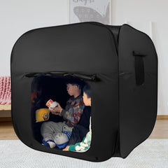 lukidoki sensory tent in extra-large setup for quick, roomy play sessions
