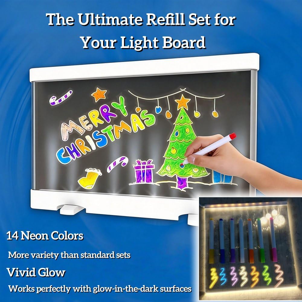 LULAFAYA markers used on whiteboard and glass for quick-drying, clean writing