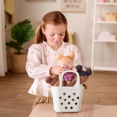 LullaBaby dolls with friendly faces and varied hair colors for diverse play.