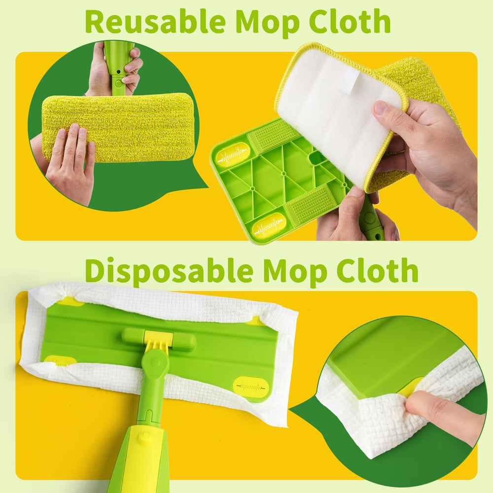 Lullulii Kids Mop Storage Clip adjustable height for comfortable reaching.