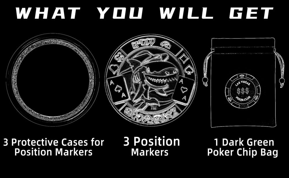 LuluCircle big blind marker helps organize rounds during fast games.