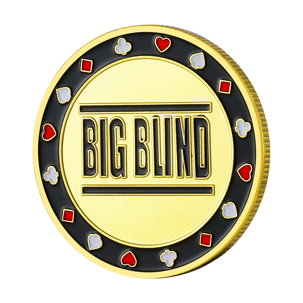 LuluCircle dealer button signals turn order for fair play at the table.