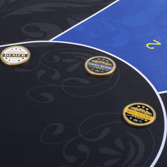 LuluCircle gilded iron markers with gold coating for durable, stylish poker gear