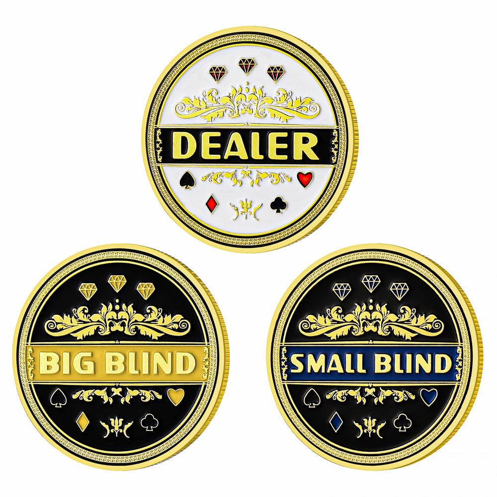 LuluCircle poker buttons: dealer, small blind, big blind markers for clear gameplay at table