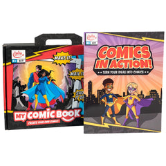 Lulu Jr. My Comic Book kit color markers bring pages to life and spark creativity.