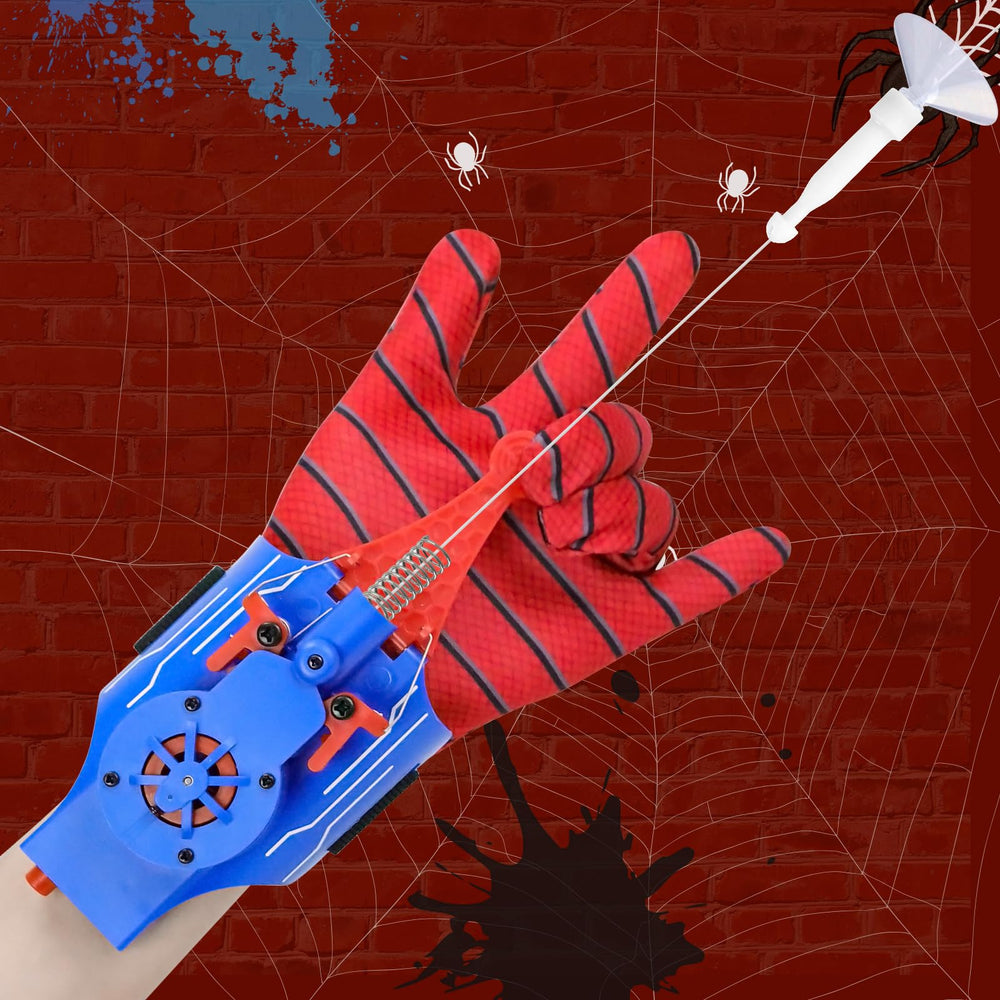 Lumhew Spider Web Shooters Kit demonstrates a precise, safe launch for imaginative hero play.
