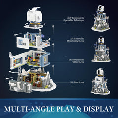 Lumibricks Alpine Observatory includes exclusive minifigures for storytelling